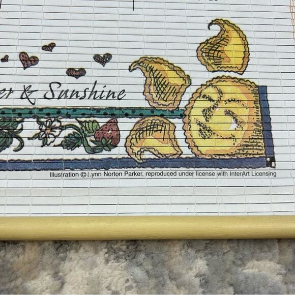 NEW Vintage Double Sided Bamboo Wall Calendar 1998 1999 29.5” x 12.5” - Picture 3 of 6